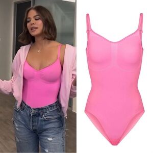 SKIMS Pink Bodysuit